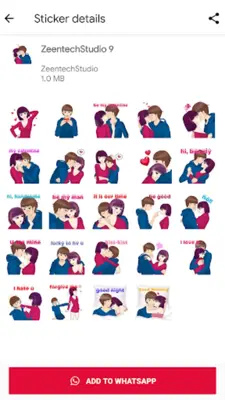 WASticker - Love Stickers 2022 android App screenshot 6